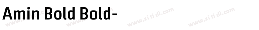 Amin Bold Bold字体转换